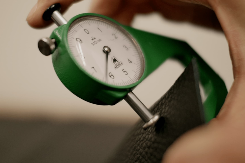 leather measurement for production by createlab