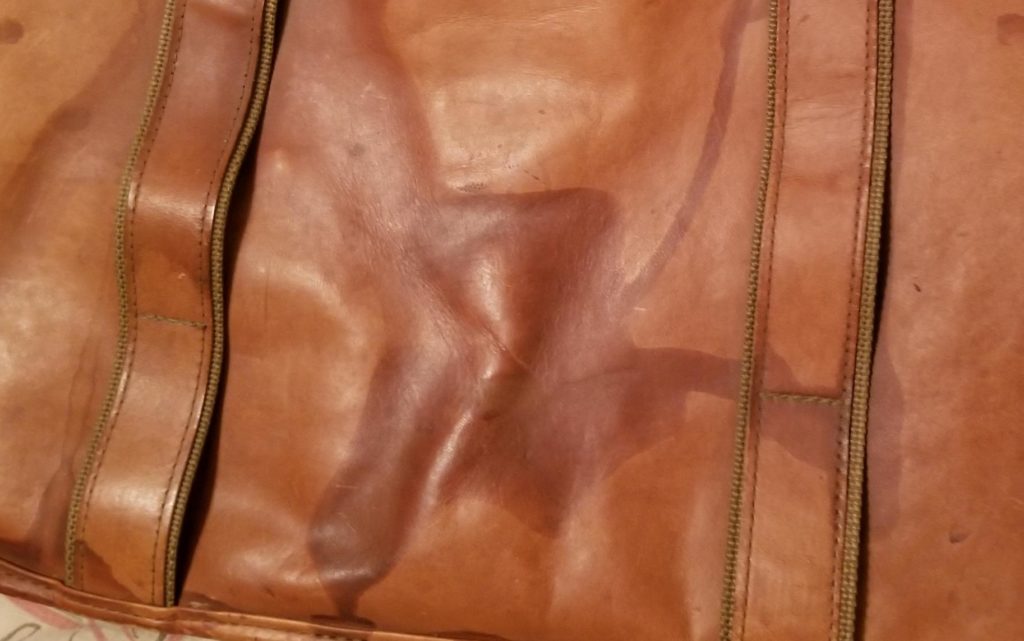 unwanted accidents to leather